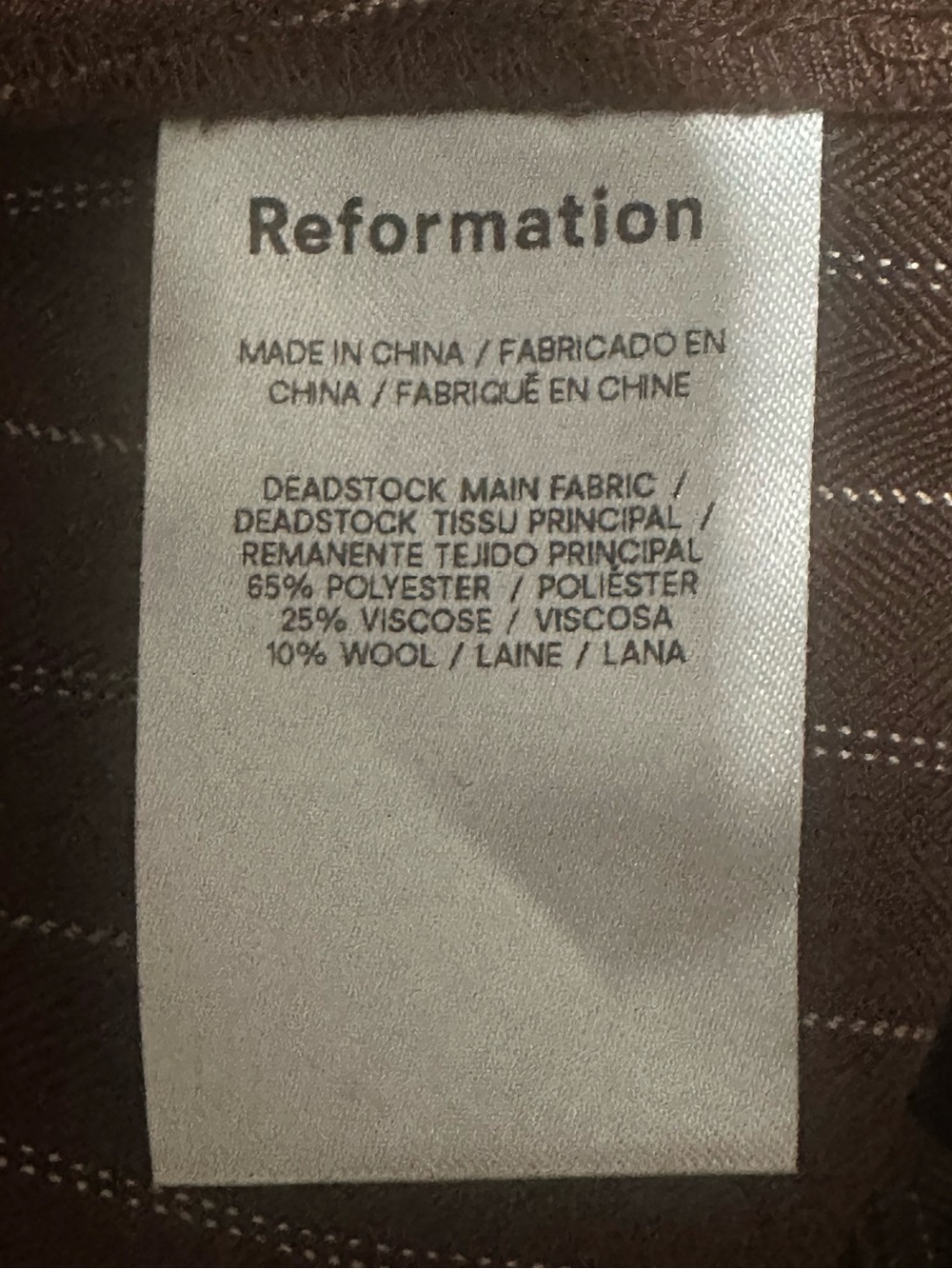 Reformation Cohen Wide Leg Pinstripe Pant Size 8 - Picture 6 of 8